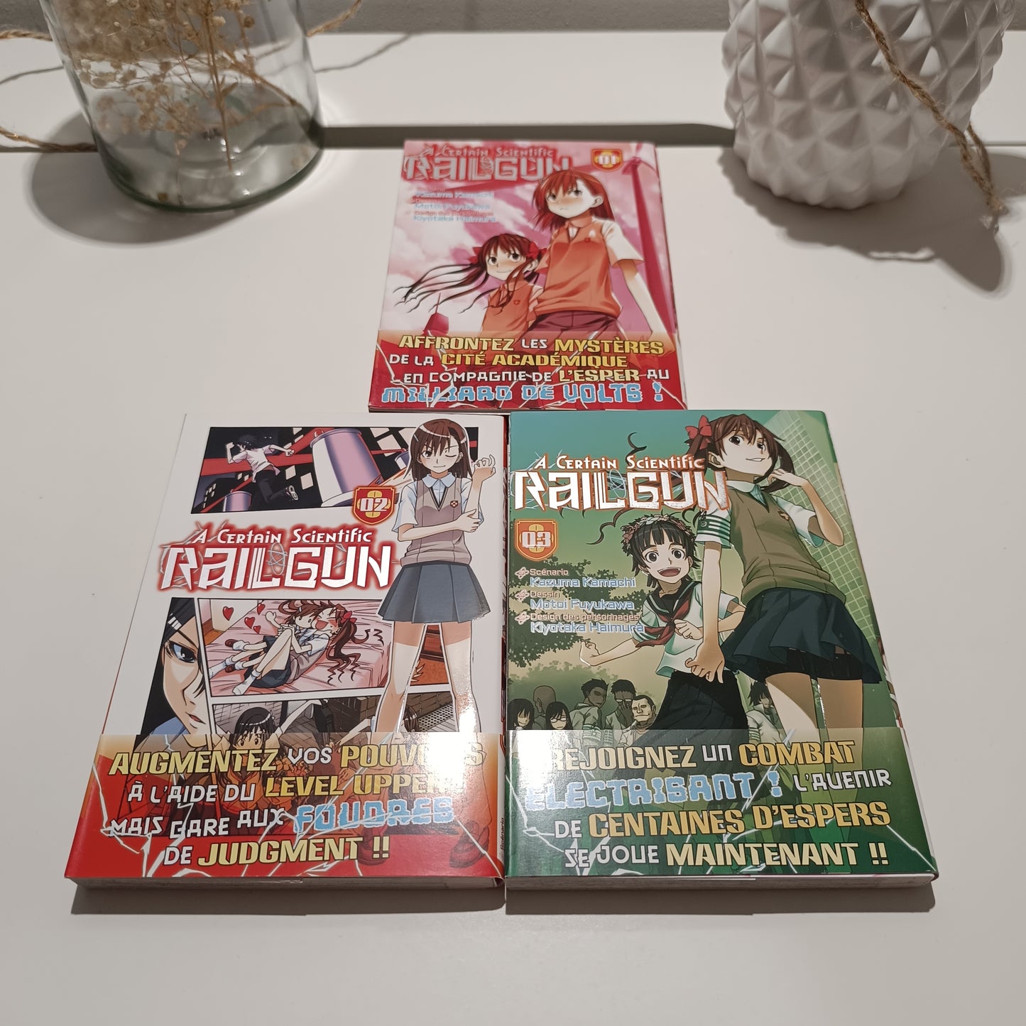 Manga railgun tomes 1 Ă 3