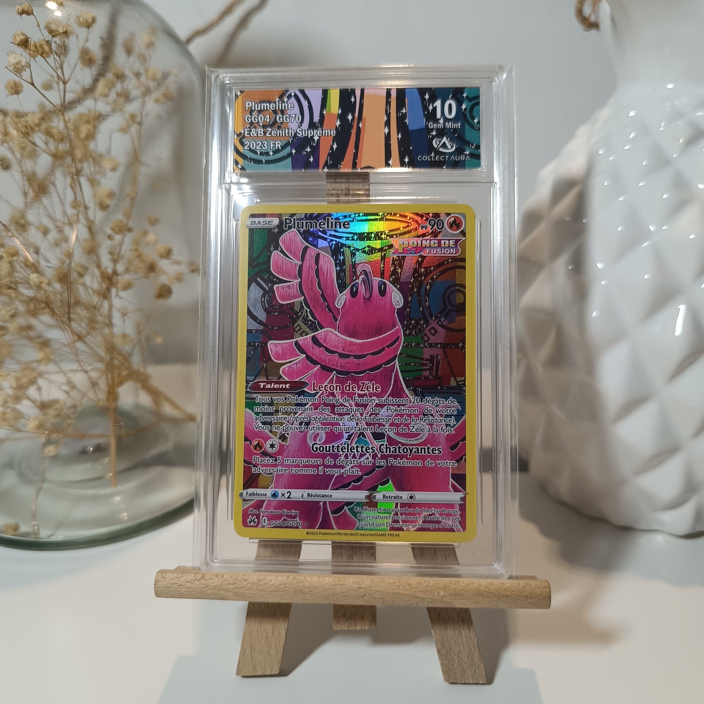 Pokémon - Carte Plumeline zenith suprême - Collectaura 10 ( Gem Mint )