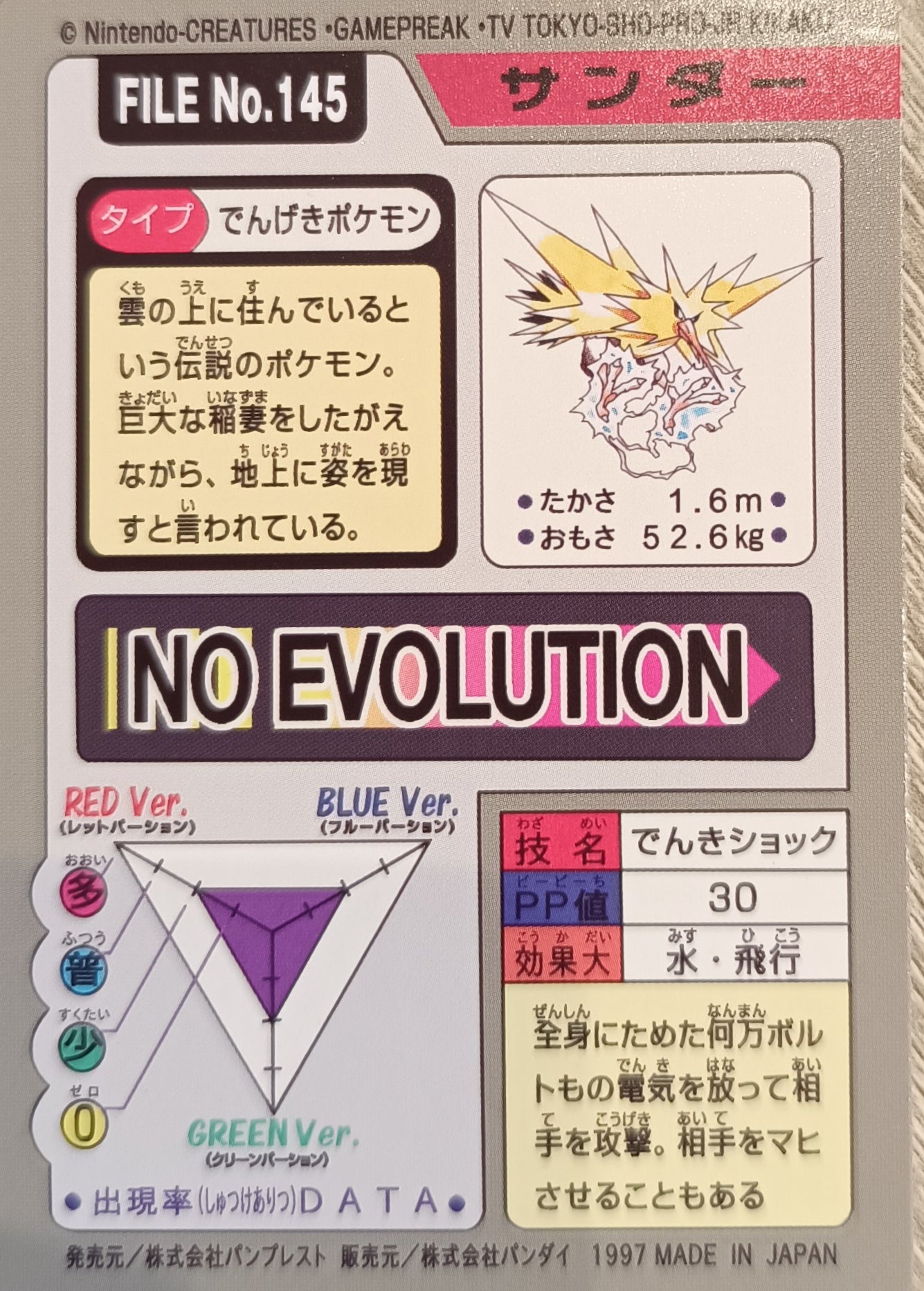 Carte Pokémon prism - Elector - Pocket Monsters