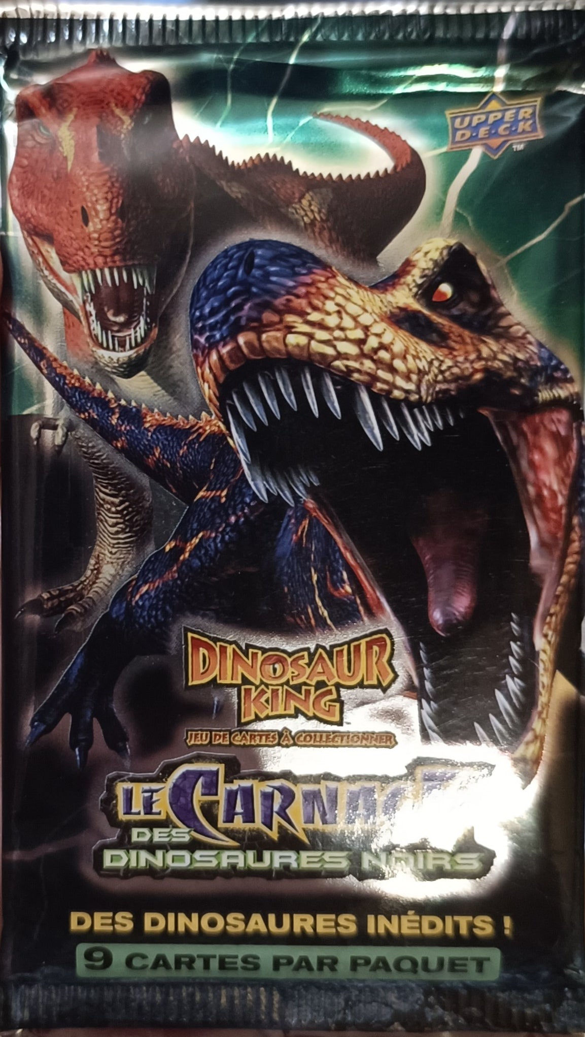 Dinosaur king - Booster de 9 cartes - Le carnage des dinosaures noirs