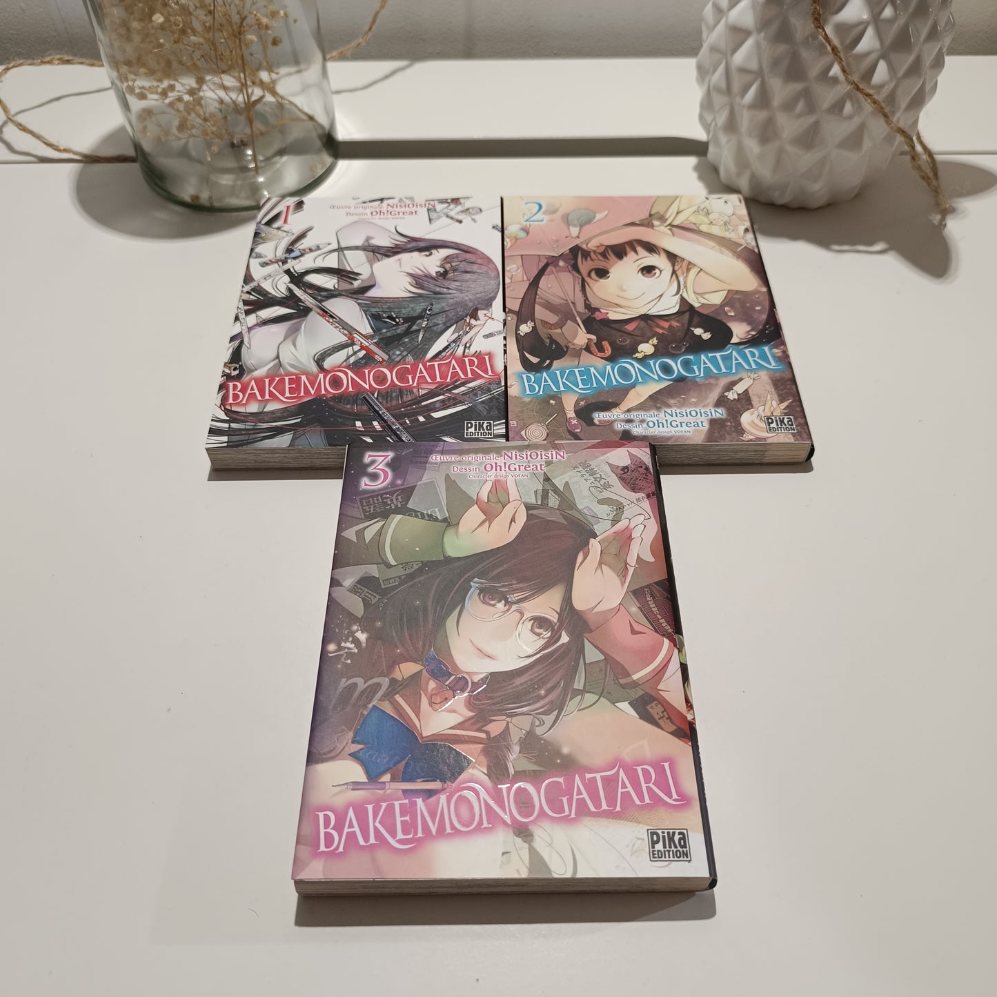 Manga bakemonogatari tomes 1 Ă 3
