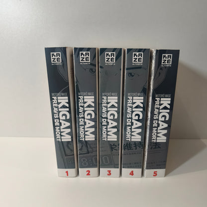 Manga Ikigami édition double - tomes 1 à 5 ( intégrale )