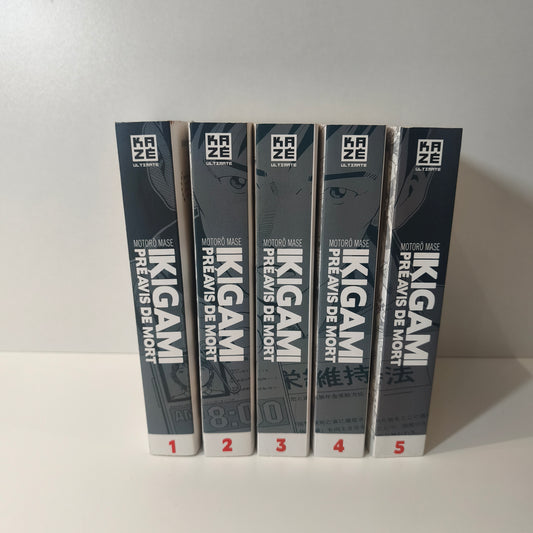 Manga Ikigami édition double - tomes 1 à 5 ( intégrale )