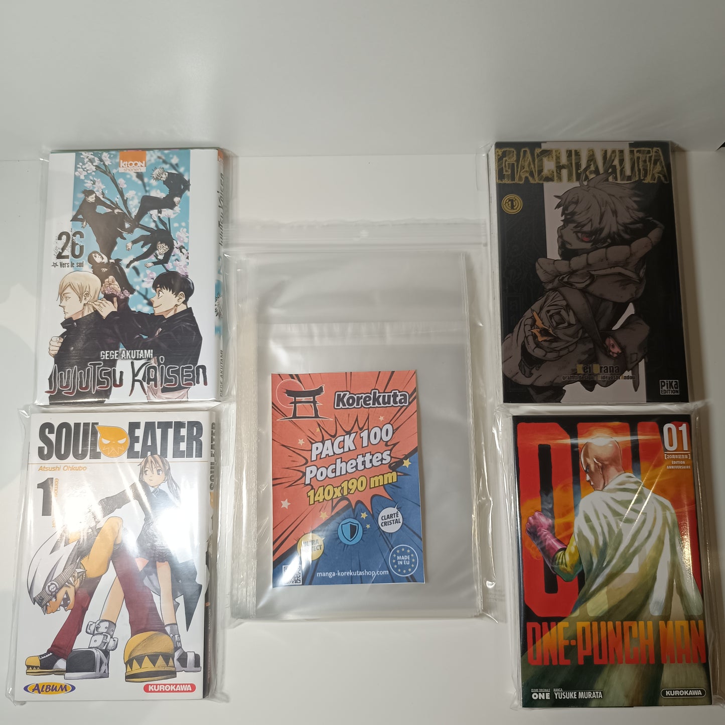 Pochettes de protection manga sur mesure - 140 x 190 mm