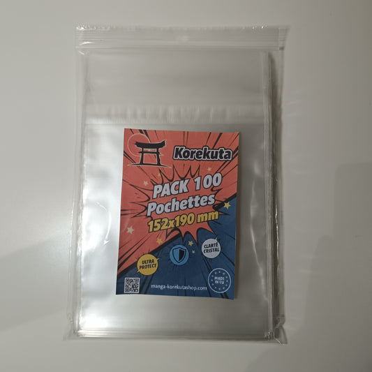 Pochettes de protection manga sur mesure - 152 x 190 mm