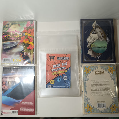 Pochettes de protection manga sur mesure - 152 x 190 mm