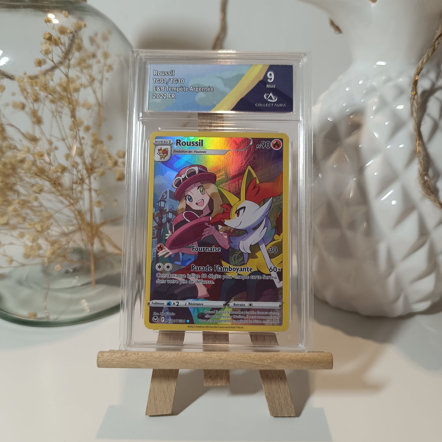 Pokémon - Carte Roussil tempête argentée - Collectaura 9 ( Mint )