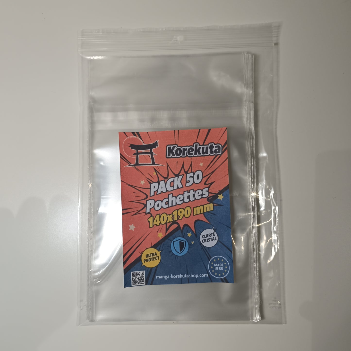 Pochettes de protection manga sur mesure - 140 x 190 mm