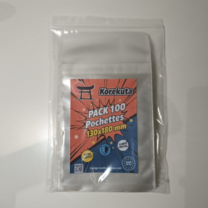 Pochettes de protection manga sur mesure - 130 x 180 mm