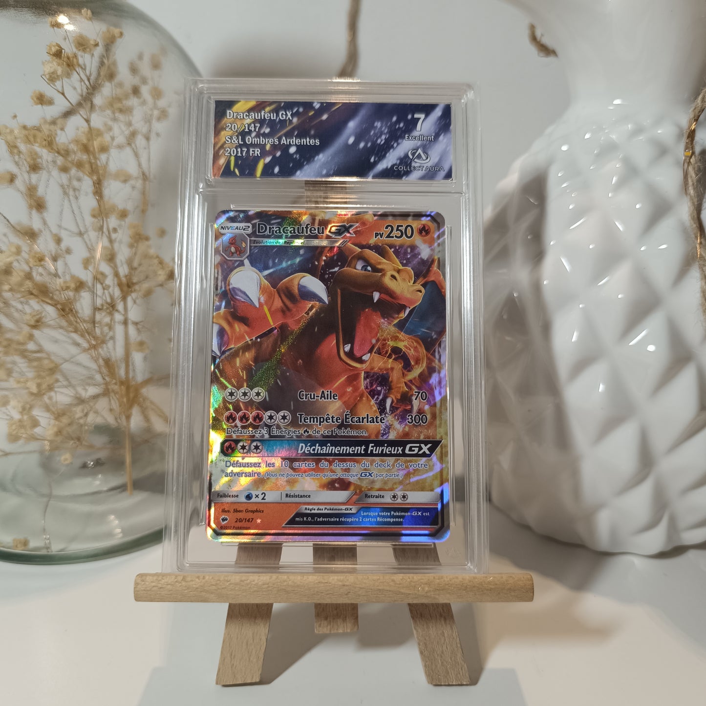 Pokémon - Carte Dracaufeu GX 20/147 - Collectaura 7 ( Excellent )