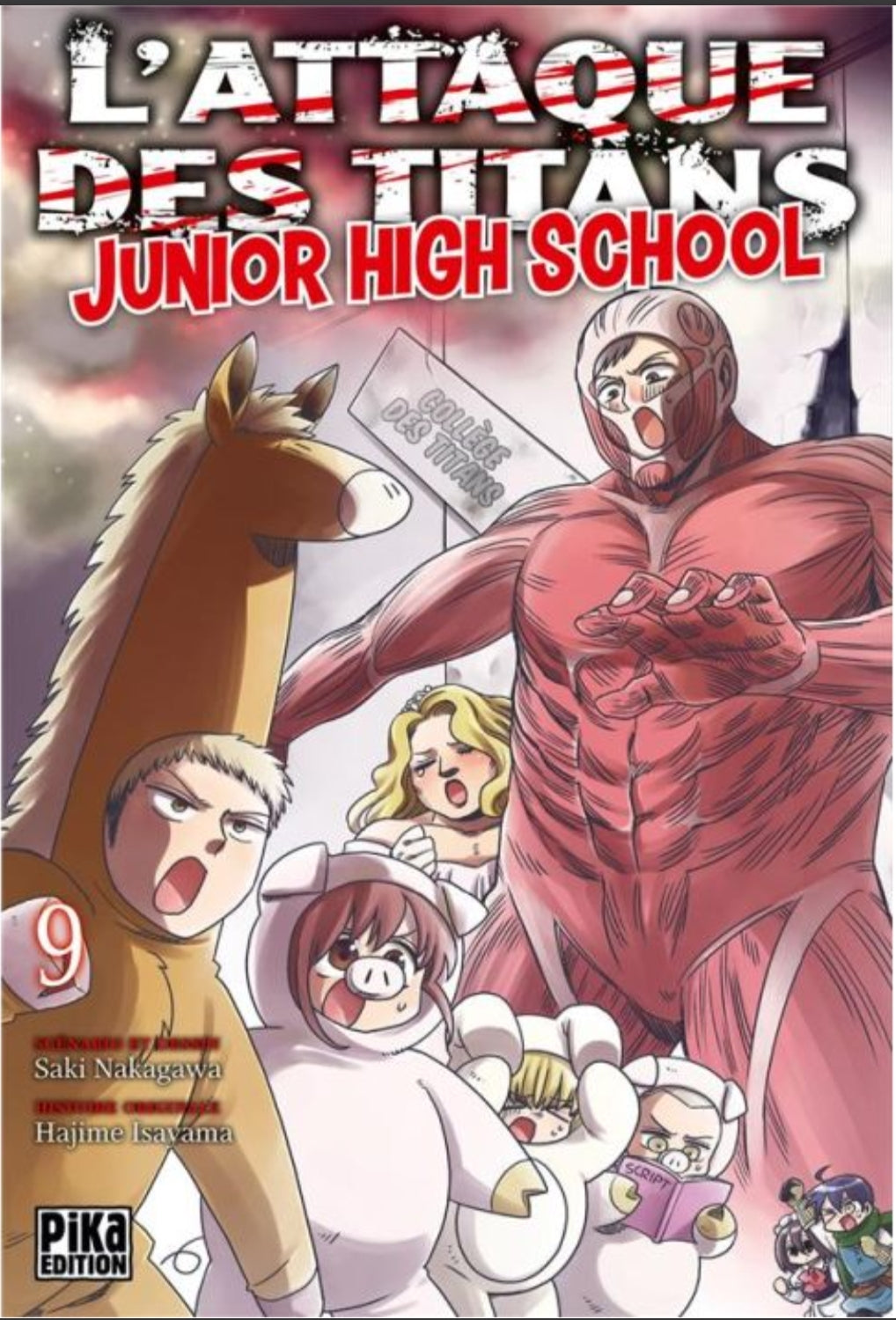 Manga - l'attaque des titans junior high school - Tome 9