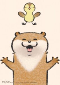 Carte Noeve Grafx – La Petite Loutre Menteuse – NG147-LPLM02