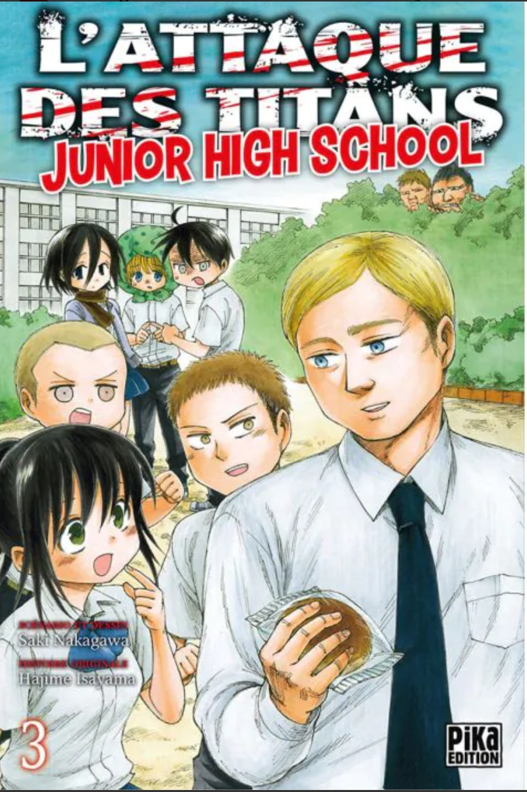 Manga - l'attaque des titans junior high school - Tome 3