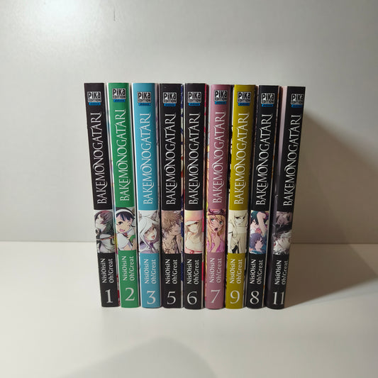Manga - Bakemonogatari - Tomes 1/2/3/5/6/7/8/9 et 11