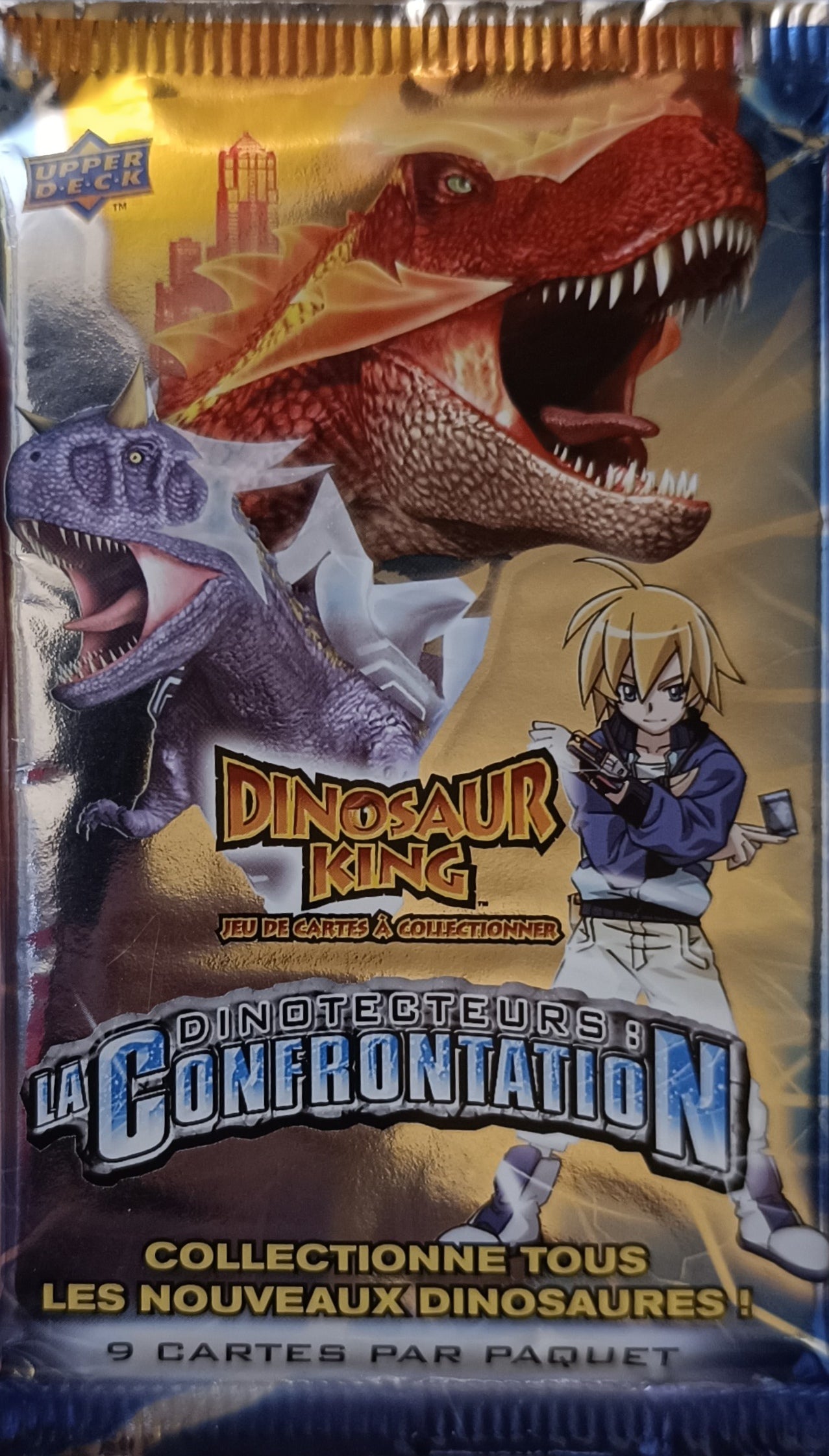 Dinosaur king - Booster de 9 cartes - Dinotecteurs la confrontation