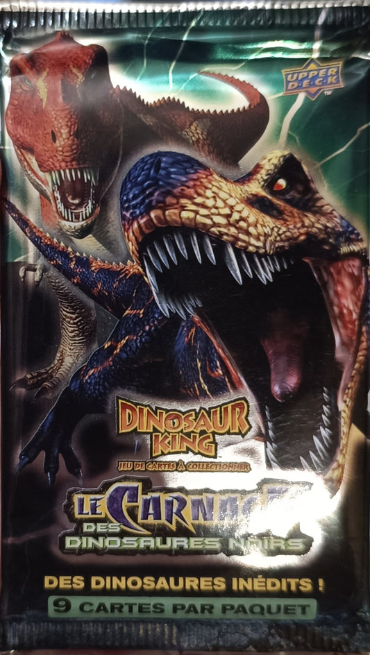 Dinosaur king - Booster de 9 cartes - Le carnage des dinosaures noirs
