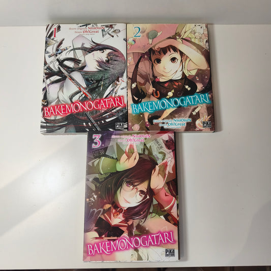 Manga - Bakemonogatari - Tomes 1 à 3