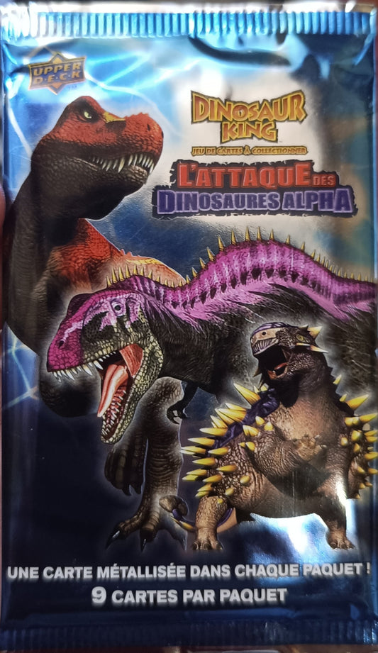 Dinosaur king - Booster de 9 cartes - L'attaque des Dinosaures Alpha
