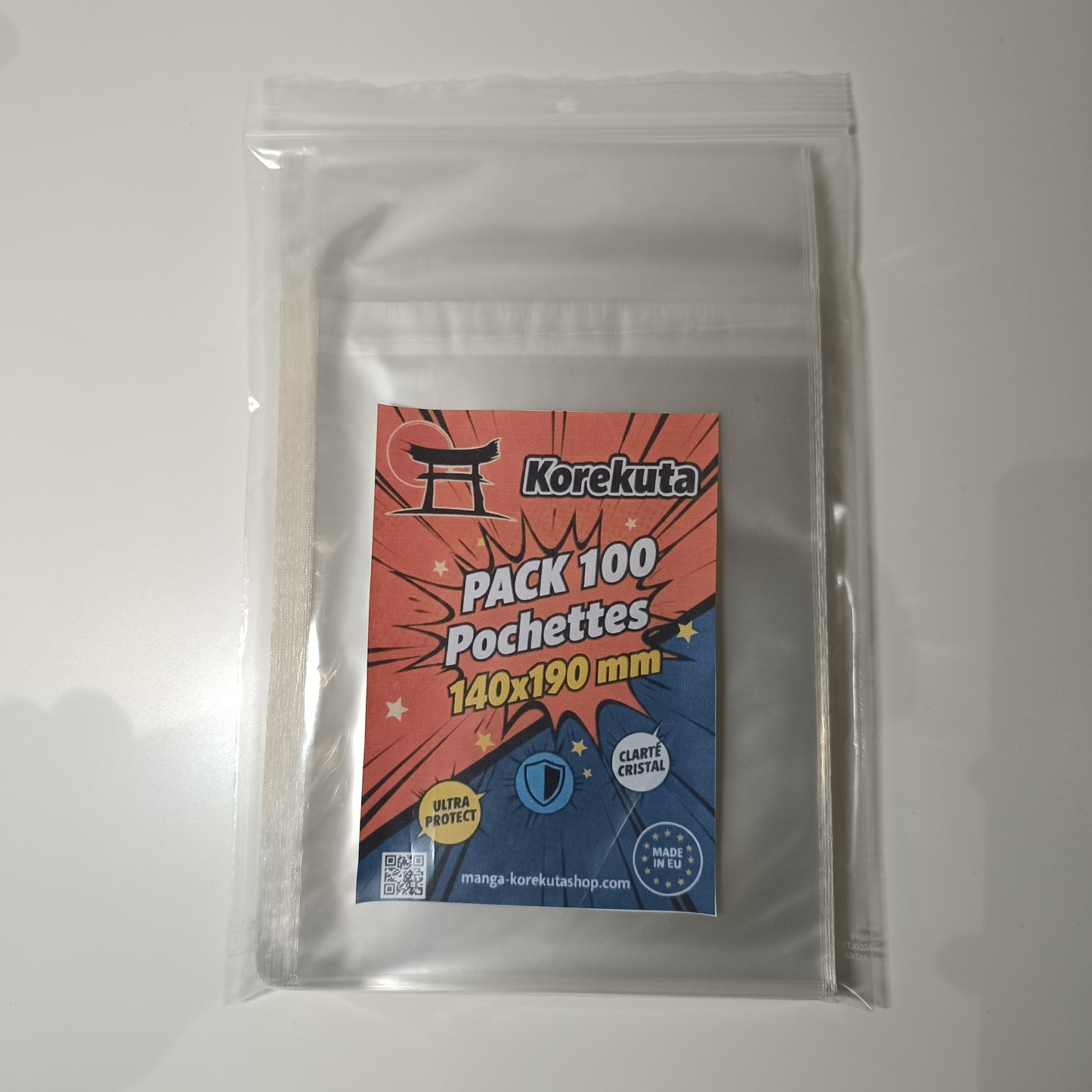 Pochettes de protection manga sur mesure - 140 x 190 mm