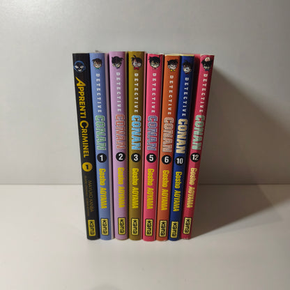 Manga - Détective Conan - Tomes 1/2/3/5/6/10 et 12 + 1 bonus