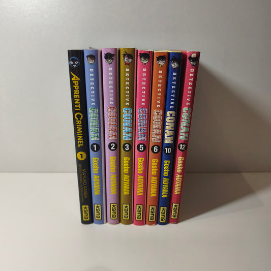 Manga - Détective Conan - Tomes 1/2/3/5/6/10 et 12 + 1 bonus