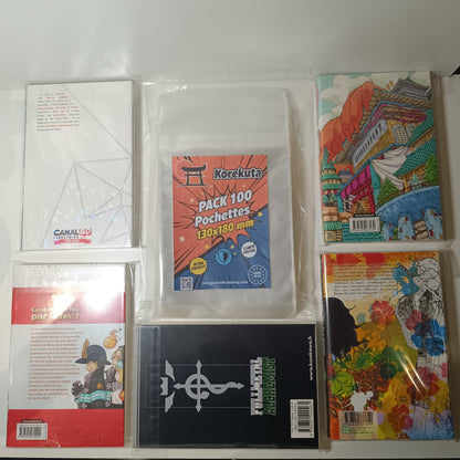 Pochettes de protection manga sur mesure - 130 x 180 mm