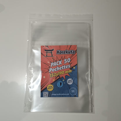 Pochettes de protection manga sur mesure - 152 x 190 mm