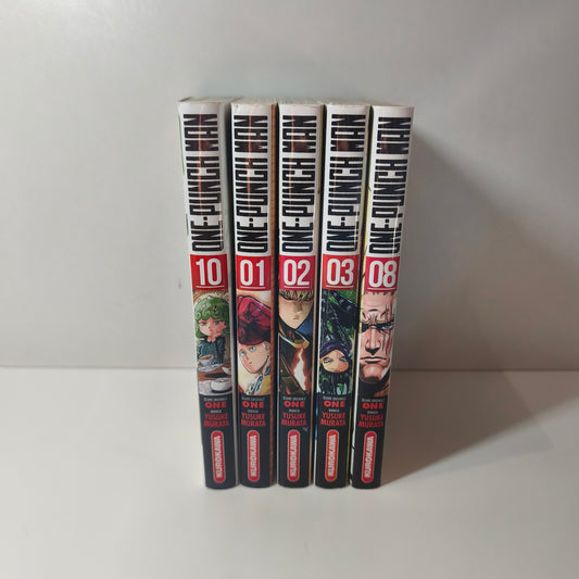 Manga - one punch man - Tomes 1/2/3/8 et 10