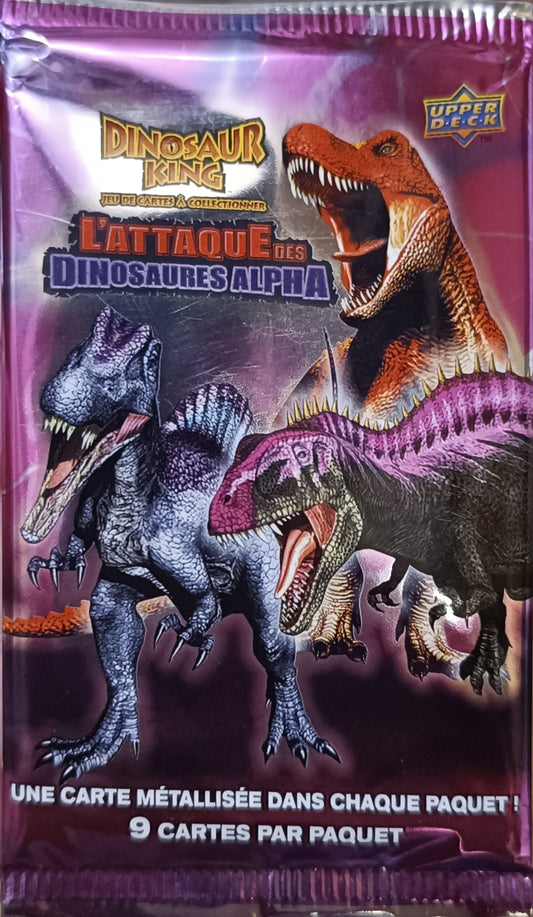 Dinosaur king - Booster de 9 cartes - L'attaque des Dinosaures Alpha
